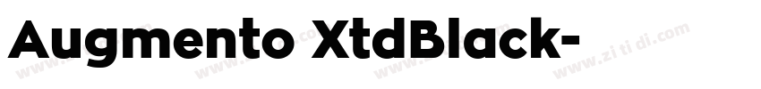 Augmento XtdBlack字体转换